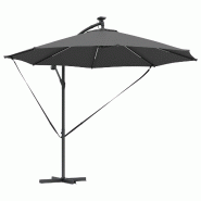 VidaXL Parasol Anthracite 294 x 294 x 248 cm Polyester et Aluminium Modèle Titan Ligne Élite - 42003385