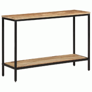 VidaXL Table console 100x35x70 cm bois de manguier massif brut Modèle Balcon Rho Prime Plus - 374071