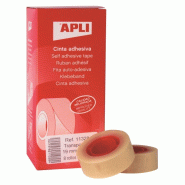 Apli Lot de 8 Ruban adhésif transparent, 19mm x 33m - 8410782113287