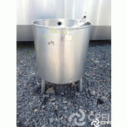 Bac de lancement ALFA LAVAL-TETRA PAK 80 L - 4965 - 800 mm HT, 500 mm Diam, 63.5 mm Diam vidange