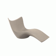 Chaise longue design SURF - granit crème