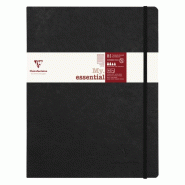 Clairefontaine Lot de 5 Cahier Age Bag My.Essential B5, 192p./96 feuilles 90 g/m² ivoire cousues, couv. Coloris noir, ligné - 3329687944610