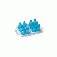 Douille assortie pour poche pâtissière plastique bleu - par 12