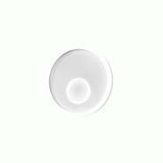 Gea Luce Plafonnier Led Melania P/G 50W 3000K, Plafonnier Rond En Aluminium Blanc, Diffuseur En Méthacrylate Satiné, Ip20, 2100Lm - Gealuce - blanc