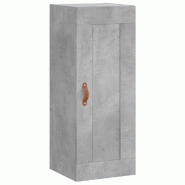 Helloshop26 - Armoire murale design élégant espace de rangement 34,5 x 34 x 90 cm en bois d'ingénierie gris béton 02_0048940 - gris Bois massif 30