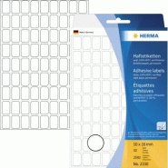 HERMA 2592 étiquettes blanches multi-usage, format 10 x 16 mm (32 feuilles 11x17 / cdt) - 2330