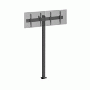 KIMEX Support TV sur pied - 2 écrans 43'' - 49'' Hauteur 240cm à visser noir - noir 3700685425941 KIMEX Support TV sur pied - 2 écrans 43'' - 49'' Hauteur 240cm à visser noir - noir 3700685425941