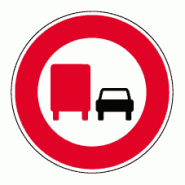 Panneau B3a - Interdiction de dépasser