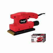 Ponceuse vibrante 135W Plateau 90 X 187 Double isolation Accessoires inclus ITOOLS - rouge acier 3760120106347