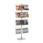 Présentoir vitrine d'affichage presse 177cm et 4 étagère Présentoir vitrine d'affichage presse 177cm et 4 étagère