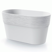 Prosperplast - Pot FURU - 27,7x14,7x14,8 cm, coloris Blanc - blanc plastique polypropylène ZA3303