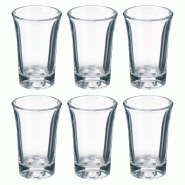 San Ignacio VIVALTO - Set de 6 verres à shot en verre 50ml - transparent verre SANR539