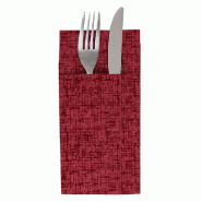 Serviette Kangourou Jazz 55 G/M2 40x40cm bordeaux Airlaid - par 700
