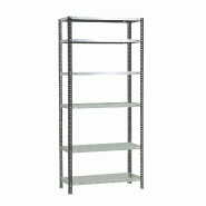 SimonRack Étagère métallique avec vis 2000x1000x400 mm, 6 niveaux, point de flexion 100 kg, Anthracite/Blanc - Comfort - métal 8425437096679