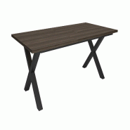 SKRAUT HOME Table à manger, 194x90x74 cm, Pour 10 personnes, Meubles de Salon, Chêne foncé - beige Bois manufacturé 535_6