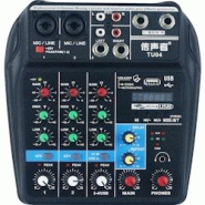 Table De Mixage Audio 4 Canaux Avec USB Et Effets Pour Enregistrement Pro Noir YONIS - noir 3615616946344 Table De Mixage Audio 4 Canaux Avec USB Et Effets Pour Enregistrement Pro Noir YONIS - noir 3615616946344