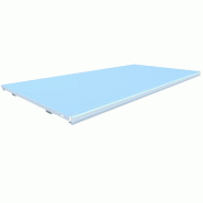 Tablette monobloc pour gondole GP25 blanc 9003 L133xP50cm