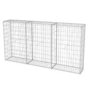 Vidaxl panier de gabion acier galvanisé 200x30x100 cm 142548