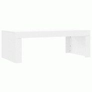 VidaXL Table basse blanc 102x50x36 cm bois d'ingénierie Modèle Soleil Guard Prime - 823366