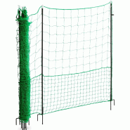 Wiesenfield - Wiesenfield WIE-CNE-150 Filet pour poulailler Hauteur 125 cm Longueur 15 électrifiable Filet poulailler Filet cloture poule Filet - 406