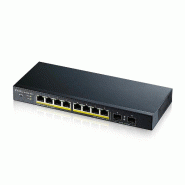 ZyXEL GS1900-10HP - Switch - Smart - 8 x 10/100/1000 (PoE+) - GS1900-10HP-EU0102F