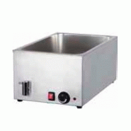 BAIN MARIE DE TABLE INOX AVEC ROBINET DE VIDANGE