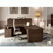 Bureau d'angle X10- Officity - Gauche, Non, Ébène, 210 x 220 cm_0