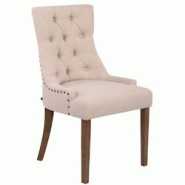CLP Chaise de salle à manger Aberdeen tissu Crème/Antique clair - beige textile 305094 CLP Chaise de salle à manger Aberdeen tissu Crème/Antique clair - beige textile 305094