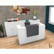 Comptoir d'accueil Delta Plus - Mobel Linea - 164, Blanc, Oui_0