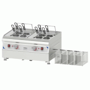 Cuiseur à pâtes 2 x 9 L - 8 paniers ronds | Casselin