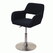 Décoshop26 - Chaise à manger cuisine bureau design rétro chic en tissu noir pied chromé 04_0002176 - noir 3000255632695 Décoshop26 - Chaise à manger cuisine bureau design rétro chic en tissu noir pied chromé 04_0002176 - noir 3000255632695
