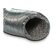 Gaine souple isolée 25 mm ECOSOFT - Intérieur ALU - Ø 80, 100, 125, 160,  200, 250 ou 315 mm - 10 mètres - conduits - Unelvent