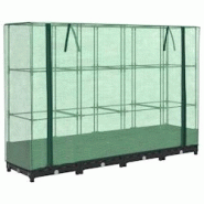 Helloshop26 - Jardinière bac lit surélevé plantes fleurs terrasse jardin surélevée avec housse aspect rotin 160 x 40 x 123 cm noir 02_0038747 - 3 Helloshop26 - Jardinière bac lit surélevé plantes fleurs terrasse jardin surélevée avec housse aspect rotin 160 x 40 x 123 cm noir 02_0038747 - 3