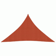 Helloshop26 - Voile toile d'ombrage parasol 160 g/m² PEHD 3,5 x 3,5 x 4,9 m terre cuite 02_0009345 - 3000504582726
