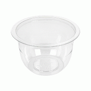 Pot dessert rPET 300 ml Ø9,9x6,3cm transparent - par 45