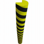 Bande De Protection D'angle Auto-adhésive - 5m Caoutchouc Mousse Jaune/noir, Pour Murs Et Angles
