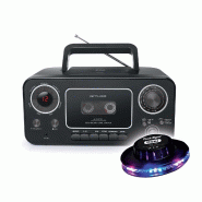 RADIO CASSETTE CD  M-182-RDC - Affichage LED - Fonction rép. Totale ou partielle -LECTEUR CD - Antenne FM - Lumière OVNI - 3666638039170