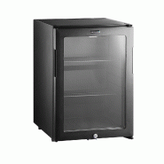 Réfrigérateur mini-bar noir avec porte vitrée | tefcold - TM44G-1