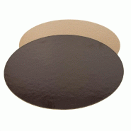 Rond carton chocolat/praliné Ø24cm - par 100