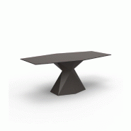 Table design in & out VERTEX - marron