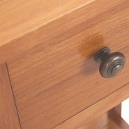 VidaXL Table à revues avec tiroir 35x27x55 cm Bois de chêne solide Modèle Luna Extensible Plus - 289182XL