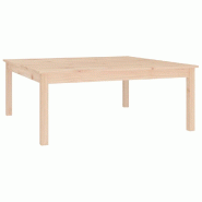 VidaXL Table basse 100x100x40 cm Bois massif de pin Modèle Cosmo Line - 814289