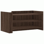 VidaXL Table basse chêne marron 100x50x50 cm bois d'ingénierie Modèle Sirius Pure - 848352
