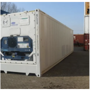 Container frigorifique et isotherme repeint blanc, occasion révisée, garantie pièces 3 mois - 40HC REEFER