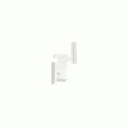 Applique murale LED en métal blanc mat, design moderne avec diffuseur satiné, 12 W, 3 000 K, intensité variable pour éclairage intérieur - Perenz