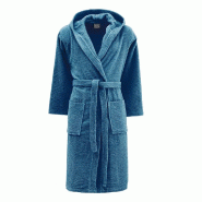AQA Design Peignoir 100 %coton VICTOR-M bleu MP05425 - M bleu textile MP05425