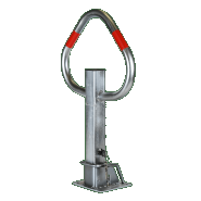 Arceau de parking robuste et pliable SPM9 GAMME PRO - Acier galvanisé avec bandes réfléchissantes pour copropriété, centre commercial, hôtel, stade ou gare_1
