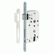 Boitier de serrure encastrable à cylindre pour porte d'entrée, axe 50mm, bouts ronds, zingué - THIRARD - gris 3150269112062 Boitier de serrure encastrable à cylindre pour porte d'entrée, axe 50mm, bouts ronds, zingué - THIRARD - gris 3150269112062