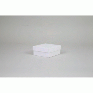 Campana cloche boîte 12x12x5,5cm blanc brillant 100 unités