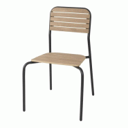 Chaises d'extérieur effet bois Santorini (lot de 4) | Bolero - FU537 Chaises d'extérieur effet bois Santorini (lot de 4) | Bolero - FU537